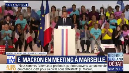 "Être patriote", l'anaphore d'Emmanuel Macron à Marseille