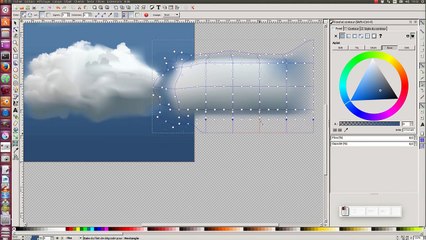 Tuto inkscape 0.92 outil filet de dégradé - Créer un nuage (partie 2)