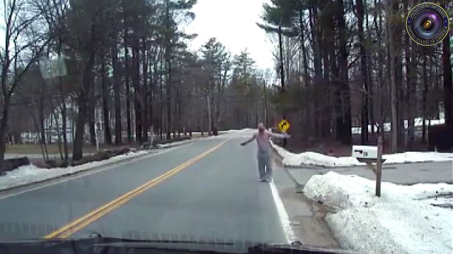 Dashcam Footage Shows Police Arrest Intoxicated Man Armed With Knife [Policam USA]
