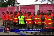 Piura: Ejército Peruano al rescate de los damnificados