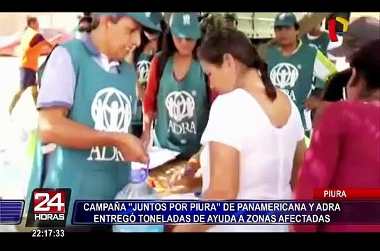 Juntos por Piura: campaña entregó toneladas de ayuda a zonas afectadas