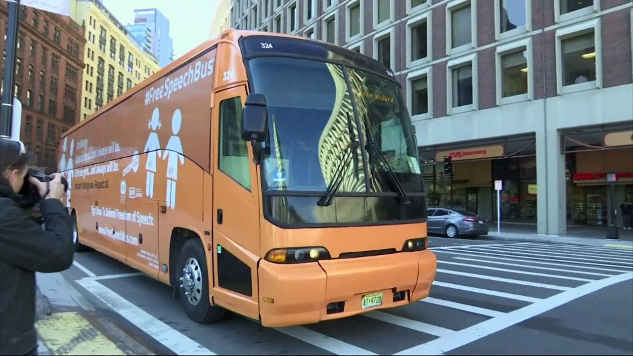 An anti-transgender bus is touring America