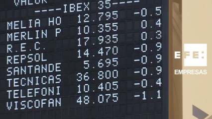 La Bolsa española recorta pérdidas a mediodía pero no recupera los 10.400 puntos