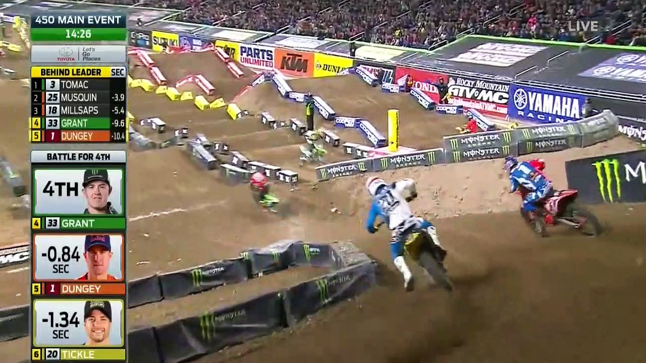 AMA Supercross 2017 Rd 12 Detroit - 450 Main Event HD 720p (Monster Energy SX round 12, Michigan superkros)