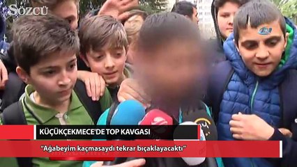 Ortaokul öğrencisi top yüzünden arkadaşını bıçakladı