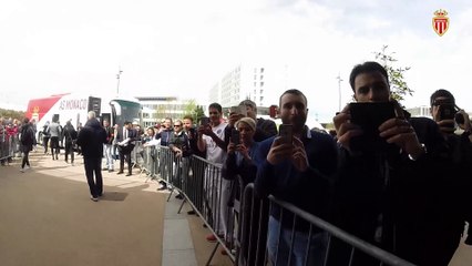 COUPE DE LA LIGUE : L'arrivée des Monégasques à Lyon