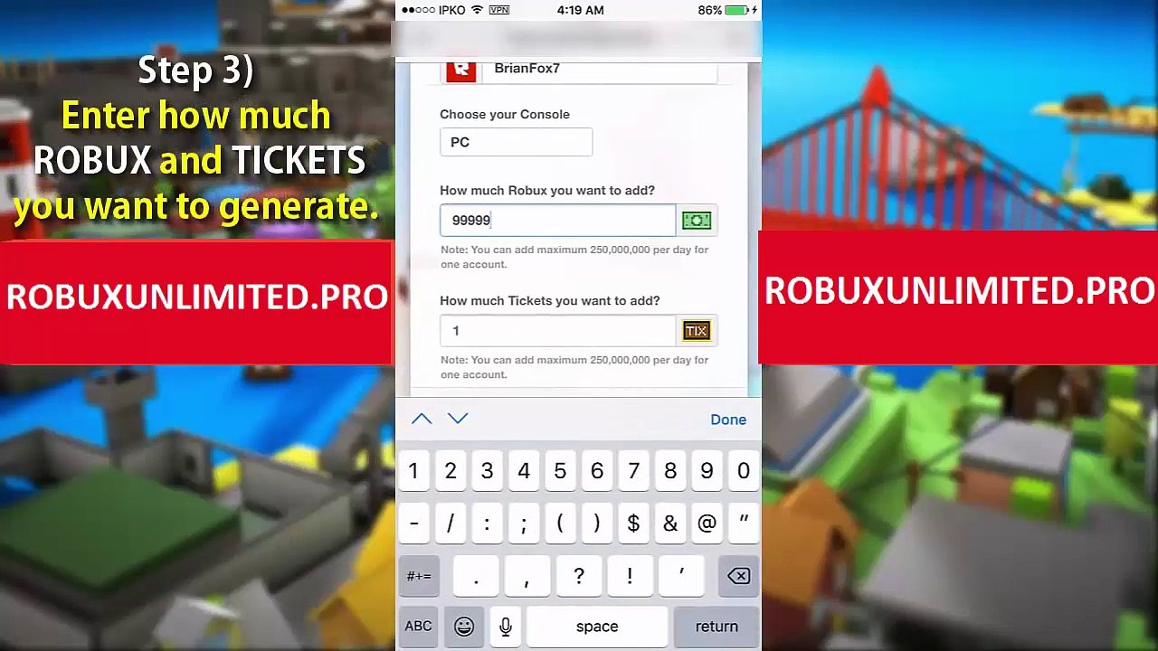 robux free codes