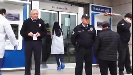 Pendik'te banka soygunu girişimi 2 yaralı