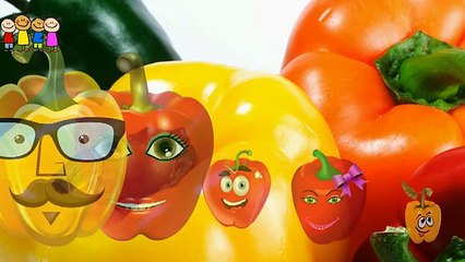 Bug- Brinjal-Capsicum-Kites Finger Family Rhymes For Child