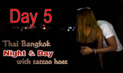 5d,Girlfriend in Thailand.Thai,Bangkok travel,night,Beauty girl,tattoo