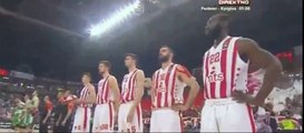 Delije - Koreografija i nadglasavanje himne Evrolige! Crvena zvezda - Uniks