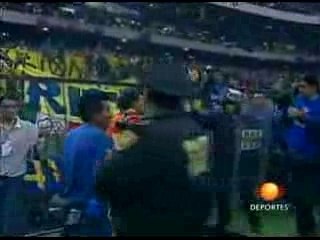 América - Sao Caetano - Bronca en el Estadio Azteca
