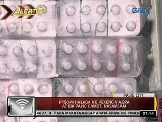 24 Oras: P150-M  halaga ng pekeng viagra at iba pang gamot, nasamsam