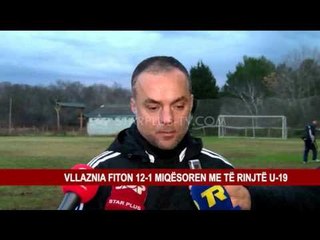 VLLAZNIA FITON 12-1 MIQËSOREN ME TË RINJTË U-19