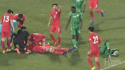 Jogador sul-coreano faz respiração boca a boca em companheiro após choque de cabeça