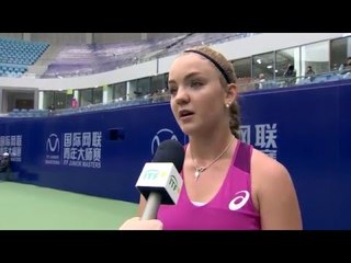 Charlotte Robillard-Millette speaks following her win over Tereza Mihalikova