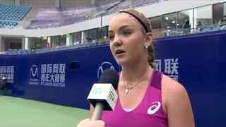 Charlotte Robillard-Millette speaks following her win over Tereza Mihalikova