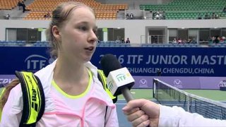 Anna Blinkova discusses her semifinal
