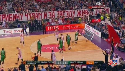 Trojka Marka Simonovića uz zvuk sirene | Crvena zvezda - Unics Kazan 83:65