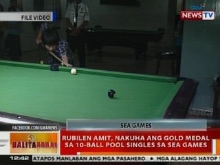 BT: Rubilen Amit, nakuha ang gold medal sa 10-Ball Pool Singles sa SEA Games