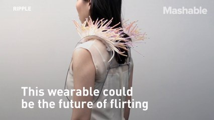 Don't know who's hitting on you? This funky shoulder pad-like wearable will help