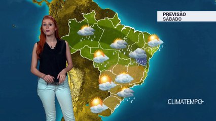 Previsão Brasil - Chuva concentrada no norte do país