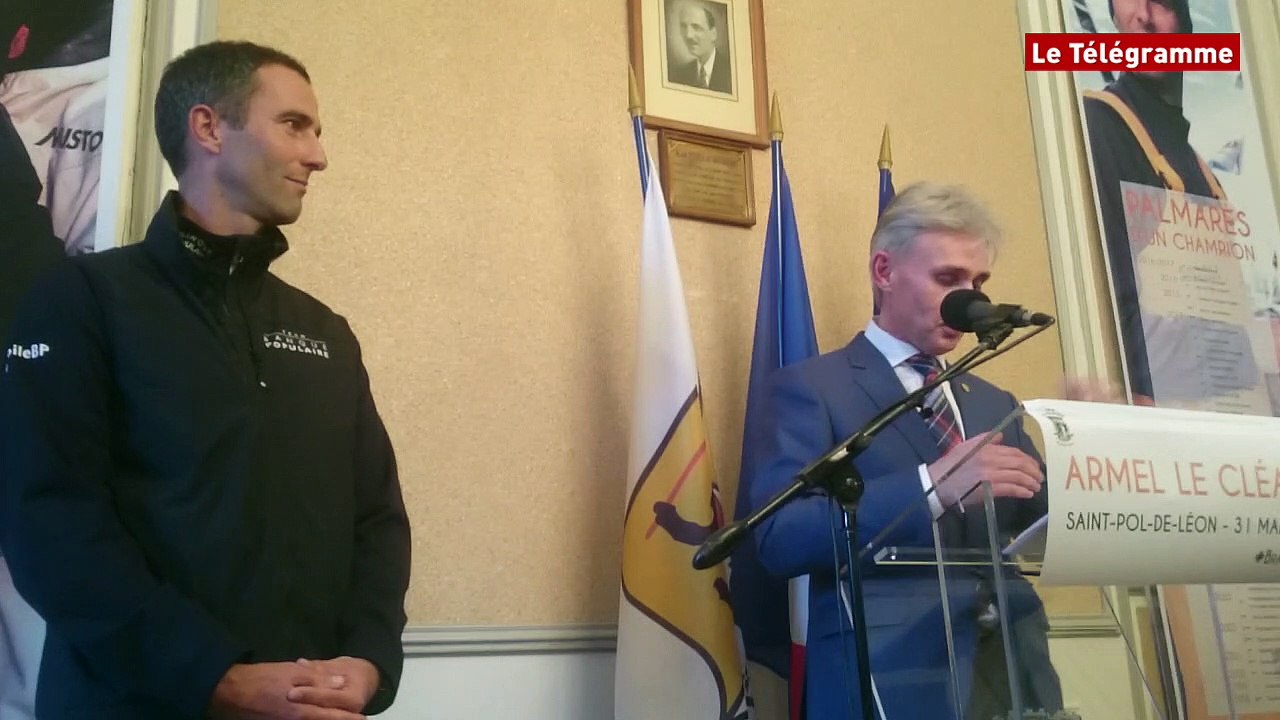 Saint-Pol-de-Léon (29). Armel Le Cléac'h de retour au pays