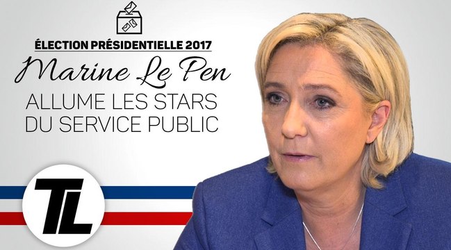 Marine Le Pen dézingue Laurent Ruquier et Michel Drucker