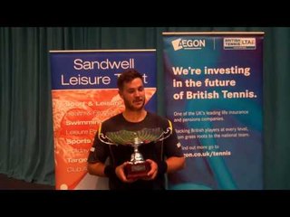 Marcus Willis (GBR) wins Tipton singles final