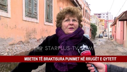 MBETEN TË BRAKTISURA PUNIMET NË RRUGËT E SHKODRËS