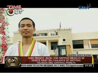 24 Oras: Niño Franco, inuwi ang gintong medalya sa karate