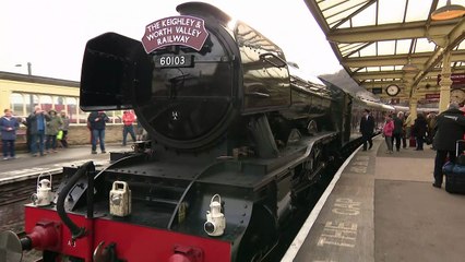 Flying Scotsman marks re-opening of Carlisle-Settle line