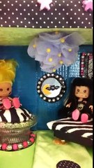 THRIFTED DOLLS, CARDBOARD, SCRAPS, HOT GLUE.AND YOU GET A DIORAMA