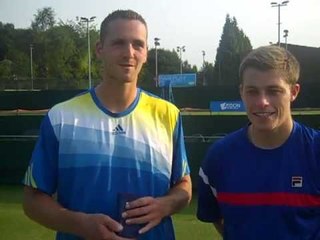 Albano Olivetti & Neal Skupski after winning GBR F12 title   wc 1 July 2013
