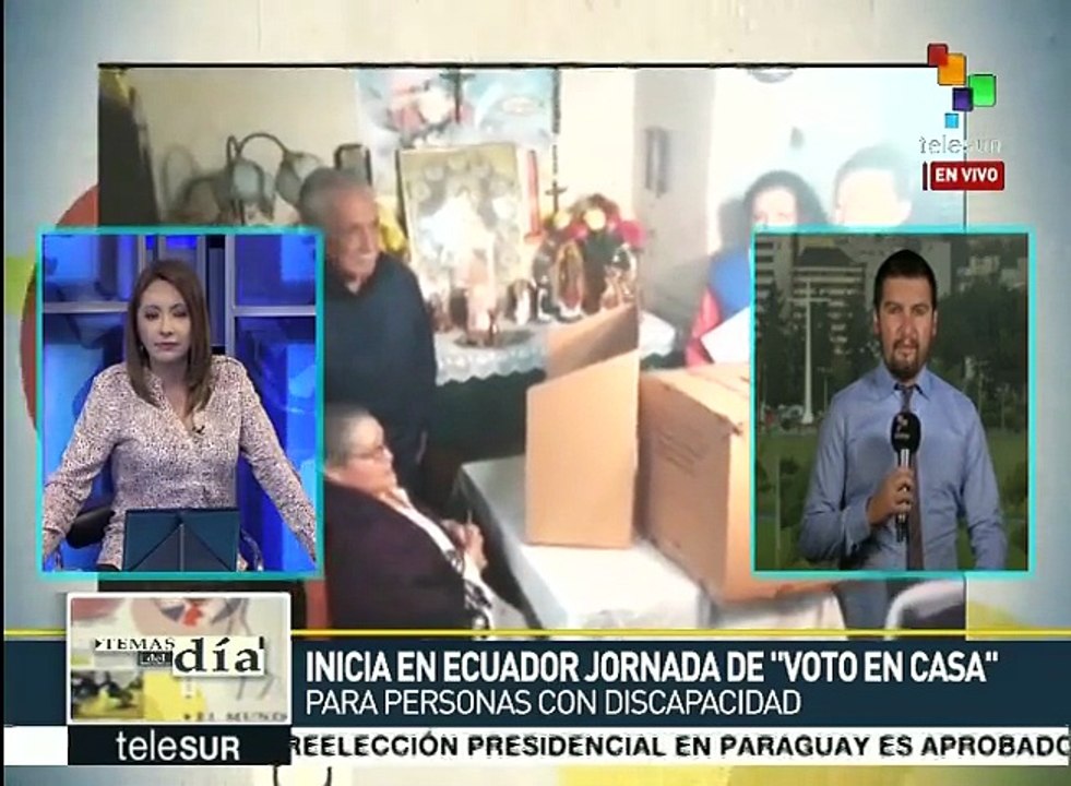 Ecuador: inicia "voto en casa" para personas con discapacidad