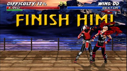 Mortal Kombat Project Sektor so no soco e no chute!