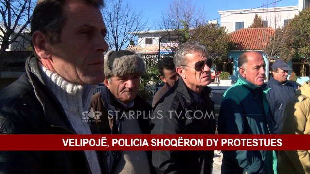 VELIPOJË, POLICIA SHOQËRON DY PROTESTUES