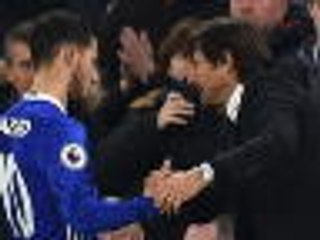 Conte 'happy' with Hazard rumours