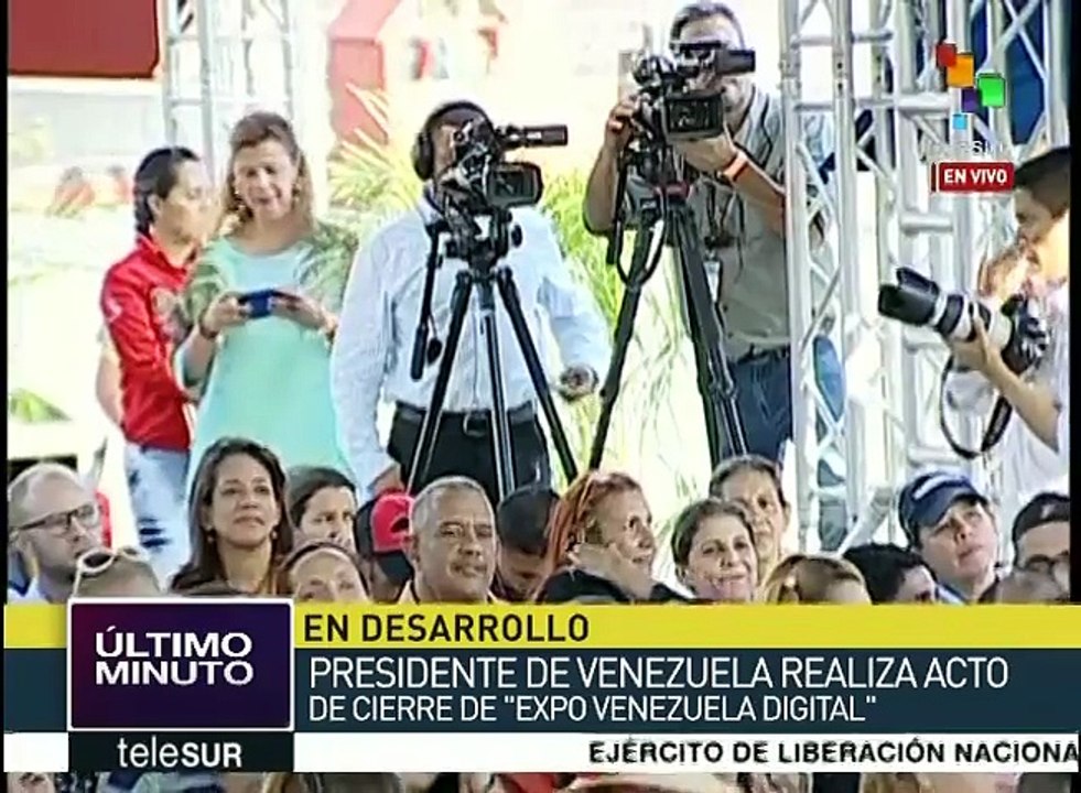 Maduro encabeza clausura de la expo Venezuela Digital 2017