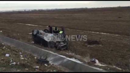 Aksident- Përmbyset makina në afërsi të Milotit, plagosen burrë e grua