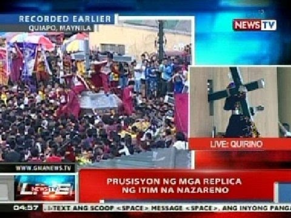 NTVL: Prusisyon ng mga replica ng Itim na Nazareno sa Quiapo, Manila