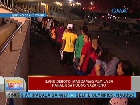 UB: Ilang deboto, magdamag pumila sa pahalik sa Poong Nazareno