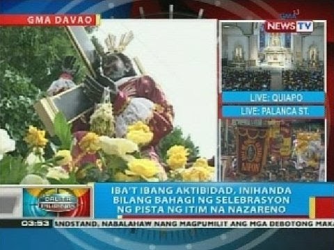 Iba't ibang aktibidad, inihanda sa Davao BP: City bilang bahagi ng pista ng Itim na Nazareno