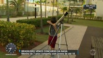 Menino de 7 anos já lançou livro e acaba de ganhar concurso da NASA