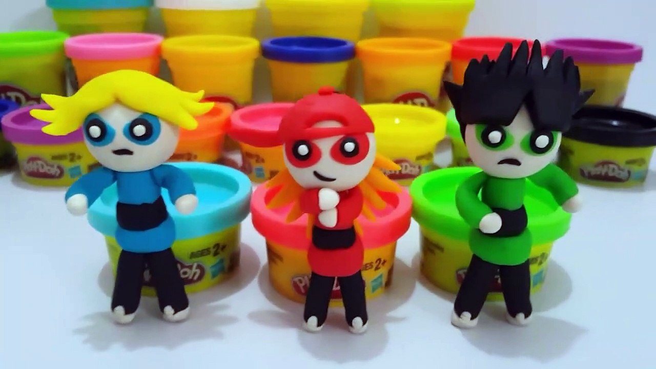 Play Doh Powerpuff Girls ruff Boys - BRICK, BOOMER, BUTCH - Pl