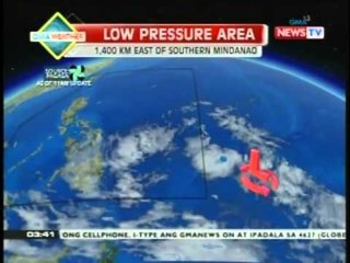 BP: GMA Weather update as of 3:41 (Jan. 10, 2014)