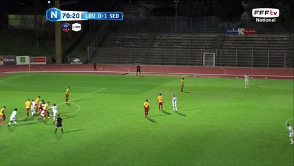 Coup franc avec une reprise dangereuse