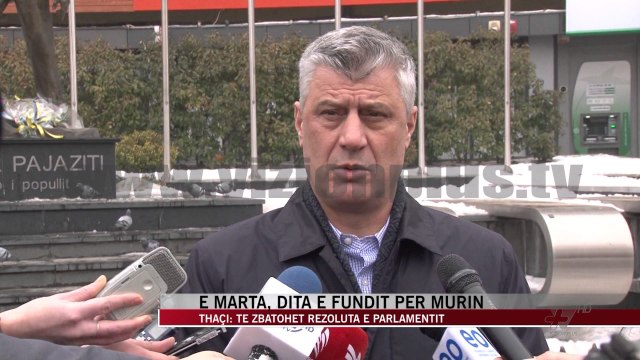 Thaçi flet për murin e Mitrovicës - News, Lajme - Vizion Plus