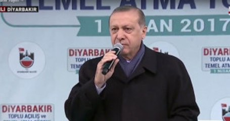 Erdoğan Diyarbakır Meydanından Sordu: Elinde Silahla Dolaşanlarla Barış Olur mu?