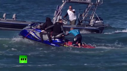 Jaw-dropping: Surfer fights off shark attack live on TV in S. African competition